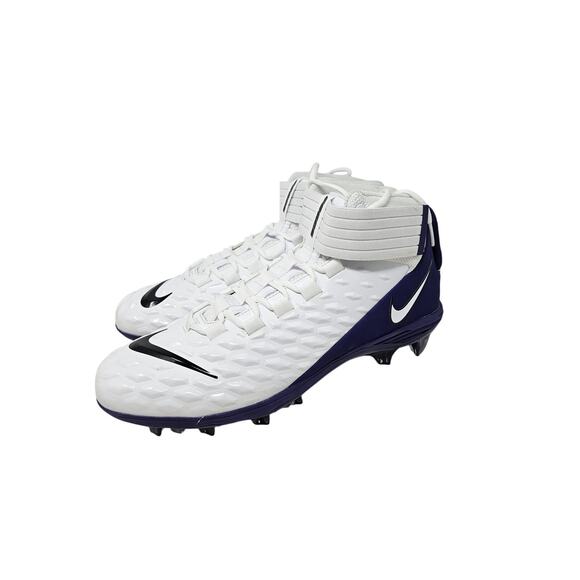 NEW no box or tags Nike 14 Force Savage 2 Cleats Football White Purple Sneaker